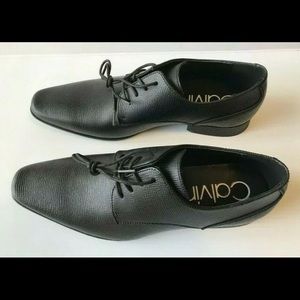 Calvin Klein Men's BrodieUS 11.5 EPI Leather Oxford Lace up Dress Shoe Size US …